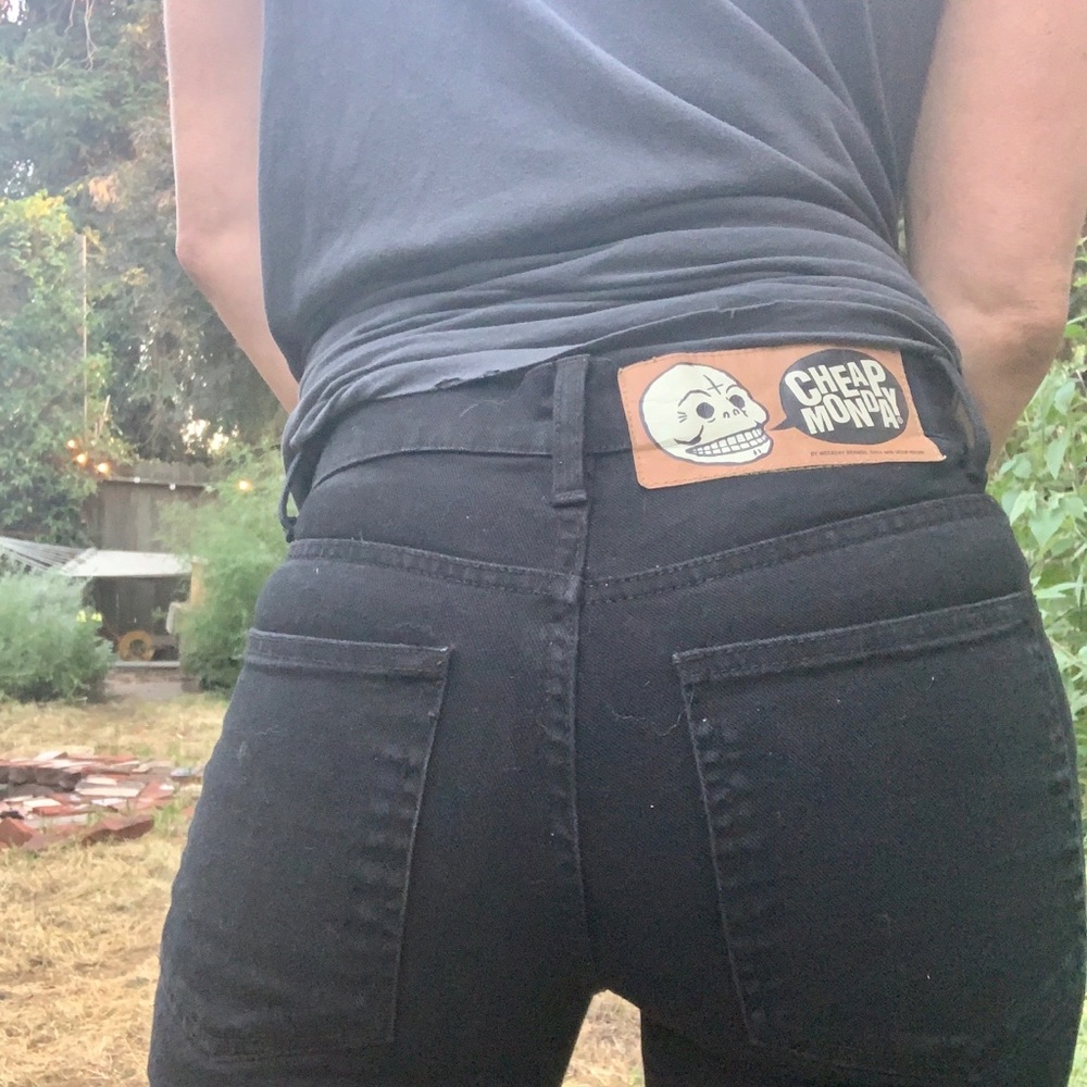 cheap Monday black jeans. Only worn once after buying here on poshmark